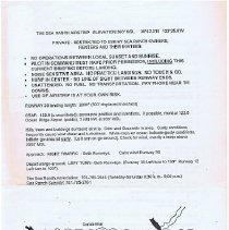 The Sea Ranch Association Airstrip Briefing and Use Regulations, July 5, 19