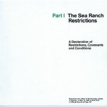 Part I The Sea Ranch Restrictions