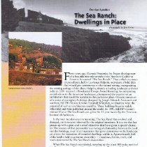 Sea Ranch Dwellings in Place