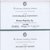 Design Award Certificates Folder