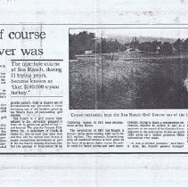 The Golf course that never was  p.1