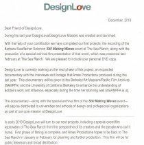 BSS forum DVD, DesignLove printed insert