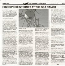High Speed Internet at The Sea Ranch