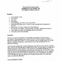 Reports at Midwinter Meeting from the Communications Committee and the Website Committee