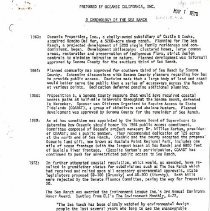 A Chronology of the Sea Ranch -Oceanic p. 1