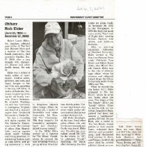 Obit of Rob Elder