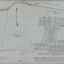 MAP OF ROAD LAID OUT IN OCT. 1846 BY COMMISSIONERS OF ROADS OF ATHENS TWP. AND RELOCATED IN SEPT. 1913