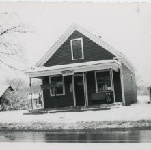 Moody Post Office & Store in winter