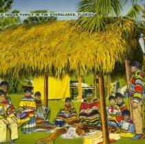 A Seminole Family in the Everglades, Florida