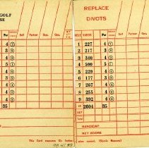 Naples Golf Course score card