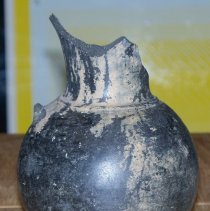 Black Bucchero Oinochoe/ Wine Pitcher