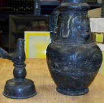 [Coverd Figural Oinochoe/Covered Pitcher]