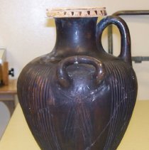 Black Glazed Hydria/ Water Jar