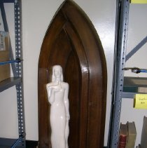 [Standing Woman Holding Dove]