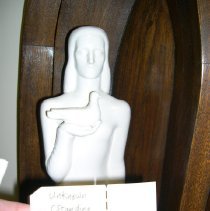 [Standing Woman Holding Dove]