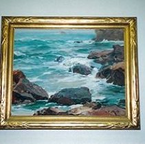 Lapping Waves On Rocks