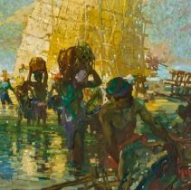 Loading the Barge [likely Java, Indonesia]