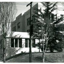 Franklin High School, Side View, Post-1933 Earthquake Reconstruction.