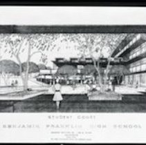 Franklin High School, School Court Rendering.