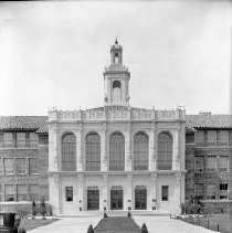 School Buildings,Alexander Hamilton High School, Front View, 1931