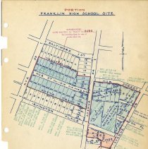 Franklin High School Resubdivided Portion Map, Dec. 1, 1928-Dec. 4, 1928