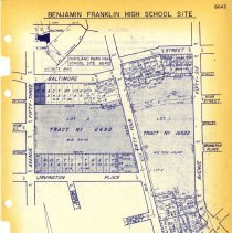 Franklin High School Site Map with Tract Expansion, Dec. 29, 1964, Revised 