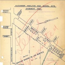 Alexander Hamilton High School, Lease Terminated Site Map, Easement Only, w