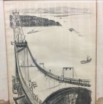 [San Francisco Bridge under Construction]