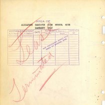 Alexander Hamilton High School, Lease Terminated Site Map, Easement Only, w