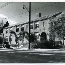 [Frontal view, exterior] Cheremoya Avenue School