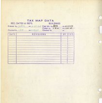 Lankershim School Site Map with Tax Map Data, Aug. 10, 1926-Jan 22, 1929