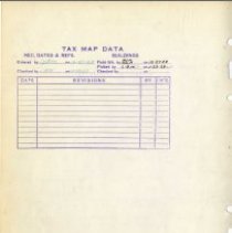 Lankershim School Site Map with Tax Map Data, Aug. 10, 1926-Jan 22, 1929
