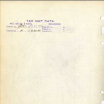 Lankershim School Site Map with Tax Map Data, Mar. 23, 1925-Aug 25, 1928
