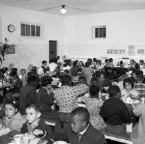 66th street school activities, health.  National health day: breakfast served to 127 pupils at school cafeteria.