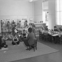 109th St. school activities. Primary activities showing views of new class