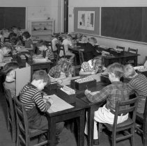 109th St. school activities.  Primary activities showing views of new class