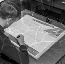 King junior high school activities.  Democratic principals are applied in the realization of a recreation center.  Planning a recreation center for the welfare of all; A fireplace and barbecue is brought forth in the drafting room.