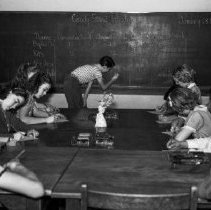 32nd street school activities.  Arithmetic is an integral part of the experience of keeping accurate records of the school candy stand. (Upper elementary)