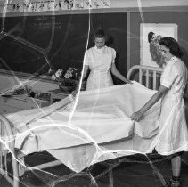 Lincoln high school activities.  Health.  Bed making, home nursing.