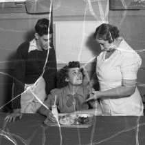 Lincoln high school activities.  Health.  Tray with balanced diet.