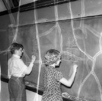 32nd street school activities.  Arithmetic lesson.