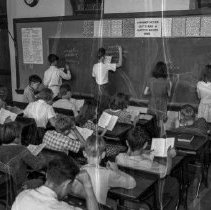 32nd street school activities.  Spelling class.