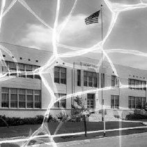 School exteriors.  San Pedro district.  Leland Street school.