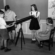 Wilton Place school activities.  Astronomy activity.