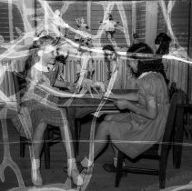 Wilton Place school activities.  Puppetry.