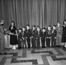 Canterbury Avenue school activities.  Boy and cub scouts.  Honor groups parading and receiving awards in auditorium and outdoors.