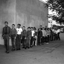 Canterbury Avenue school activities.  Boy and cub scouts.  Honor groups parading and receiving awards in auditorium and outdoors.