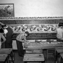 Bancroft junior high school activities.  St. Patrick’s day exhibit made for study use by students.