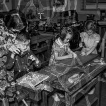 Washington Boulevard Center School Activities.  Working with tools.