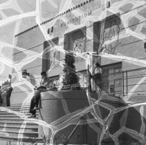 Emerson junior high school.  Exterior.  Long shot of front view.